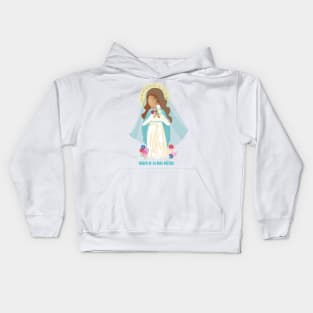 Virgen de la rosa Mística Kids Hoodie